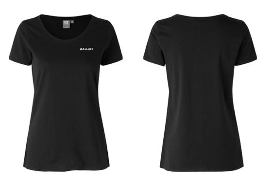Damen T-Shirt, schwarz